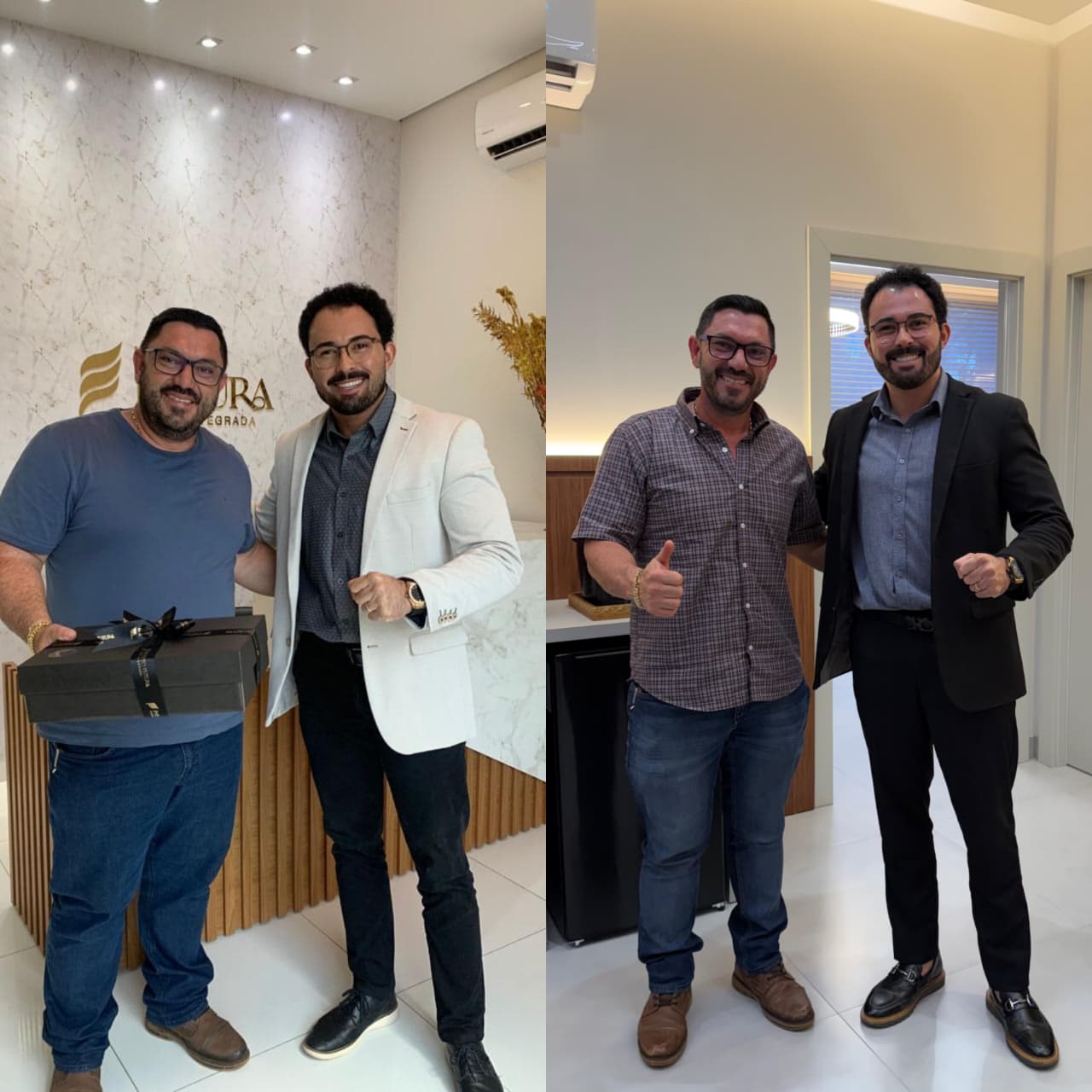 Antes e depois: paciente perdeu 41 kg